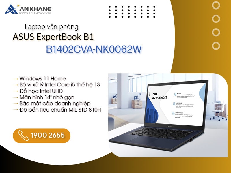 Laptop Asus ExpertBook B1 B1402CVA-NK0062W