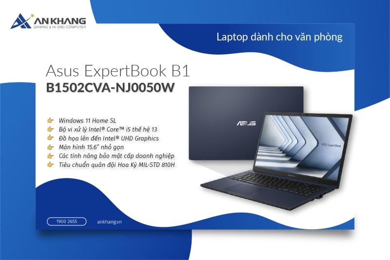 Laptop Asus ExpertBook B1 B1502CVA-NJ0050W - Laptop cho Văn Phòng