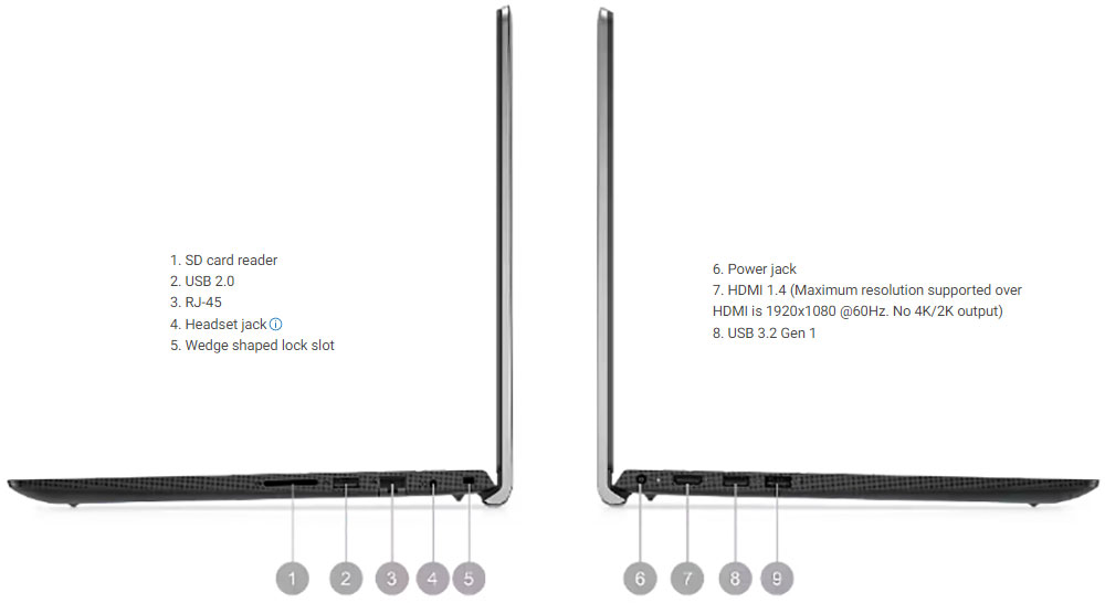 Tất cả các thiết bị ngoại vi đều được kết nối dễ dàng với Dell Vostro 3520, phục vụ tốt nhu cầu học tập, làm việc của người dùng.