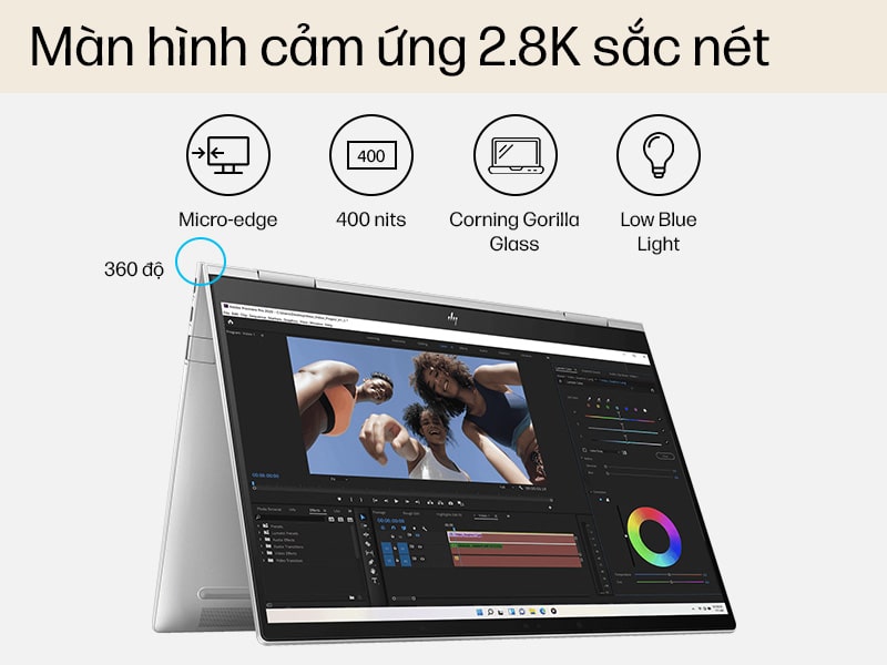 Laptop HP ENVY x360 13-bf0114TU 7C0P0PA - MÀN HÌNH CẢM ỨNG HIỆN ĐẠI