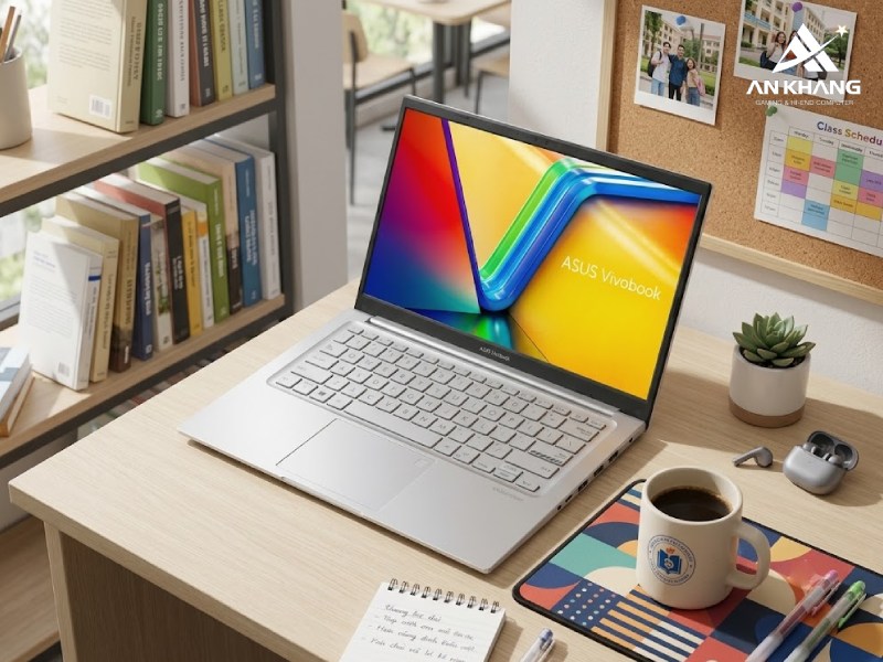 Mở khóa nhanh laptop với cảm biến vân tay trên ASUS Vivobook 14 X1404VA-EB609W