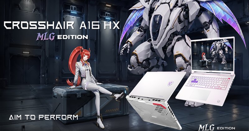 Crosshair A16 HX MLG Edition trang bị hiệu năng mạnh mẽ cho gaming và sáng tạo