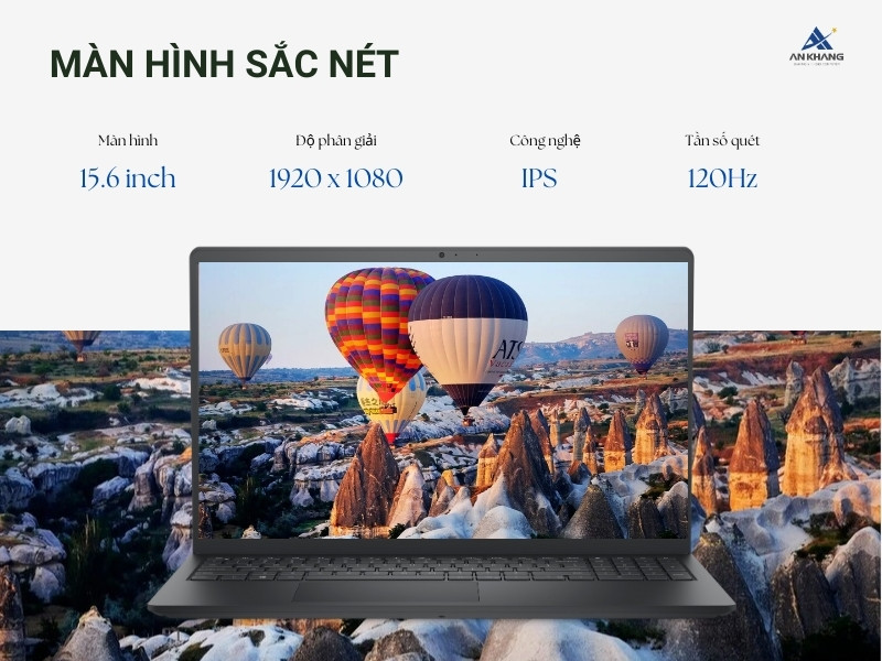 Tận hưởng trải nghiệm thị giác cực đã với màn hình 15.6 inch FHD IPS 120Hz