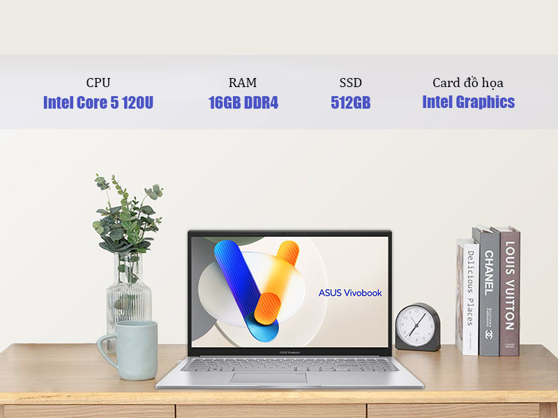 Laptop Asus Vivobook 15 X1504VA-BQ165W với hiệu năng xử lý mượt đa tác vụ