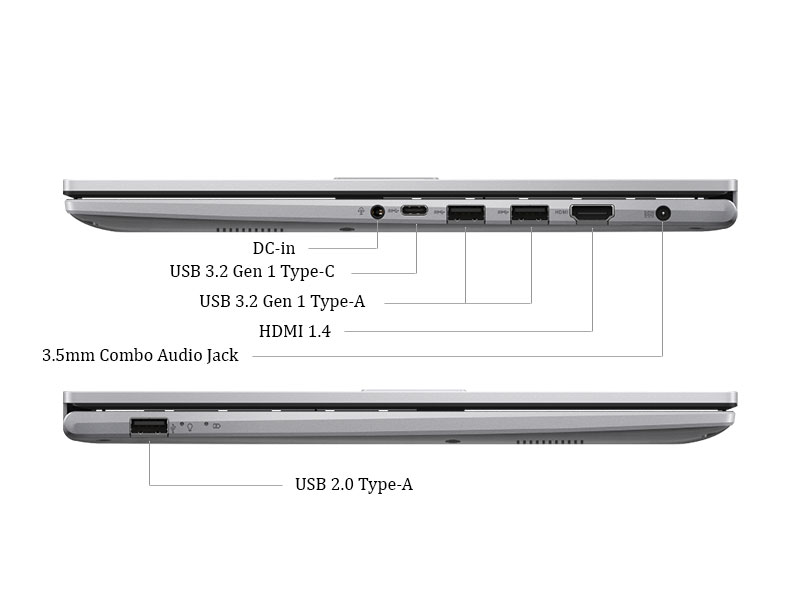 Các cổng kết nối của Asus Vivobook 15