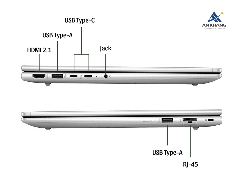 Laptop HP ProBook 440 G11 A74BHPT đa dạng cổng kết nối