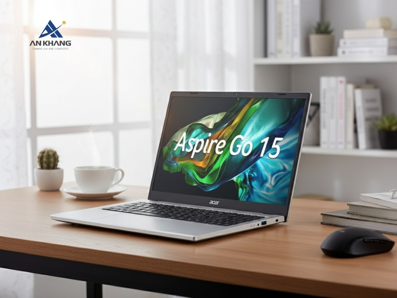 Laptop Acer Aspire Go 15 AG15-71P-58X1 NX.J4GSV.001 thiết kế tinh gọn, thanh lịch