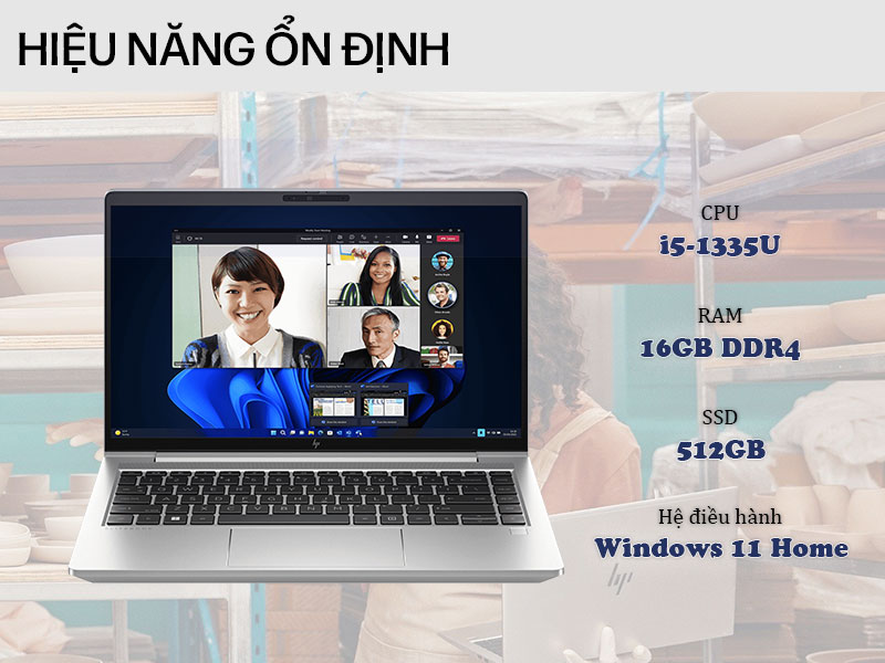 Hiệu năng bền bỉ của laptop HP EliteBook 640 G10 BH3E3PT