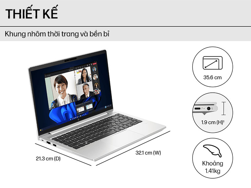 HP EliteBook 640 G10 BH3E3PT là chiếc laptop doanh nhân cao cấp mang thiết kế hiện đại và bền bỉ
