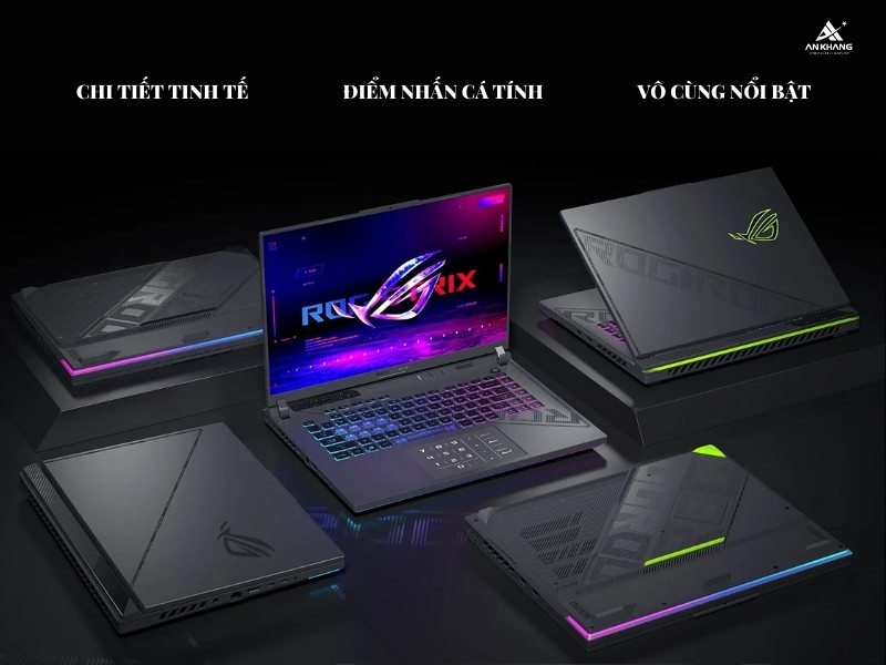 Asus ROG Strix G16 G614JU-N4132W nổi bật với thiết kế đậm chất gaming