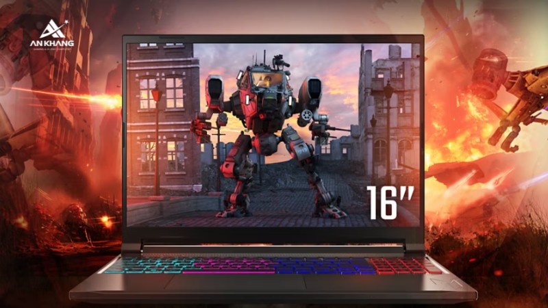 Laptop Acer Gaming Nitro V 16S AI ProPanel ANV16S-71-75LR NH.QXCSV.002 với m&agrave;n h&igrave;nh 16 inch 2K+ 180Hz rộng r&atilde;i, sắc n&eacute;t, mượt m&agrave;