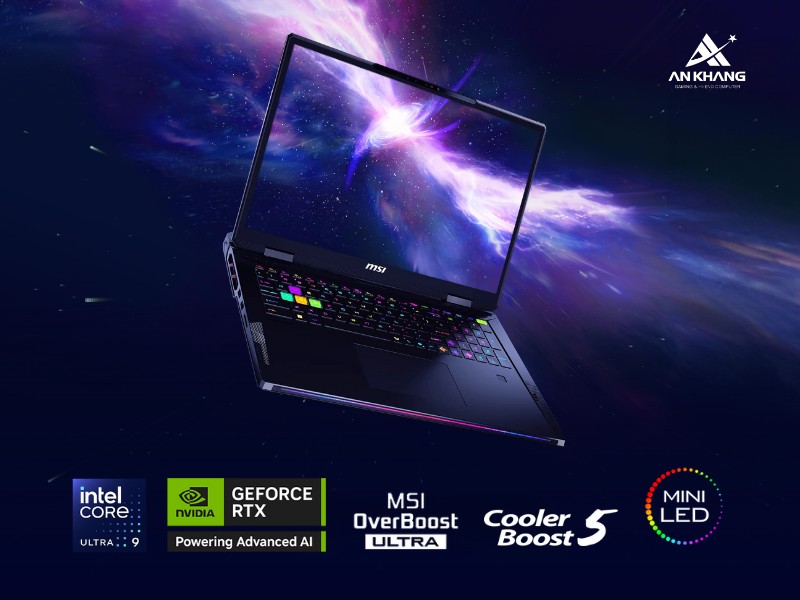 Laptop MSI Raider 18 HX AI A2XWIG 033VN - Cỗ máy gaming AI tối thượng