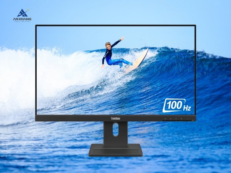 Màn hình Lenovo ThinkVision E24-40 64BAMAR1VN chuyển động mượt mà nhờ tần số quét 100Hz