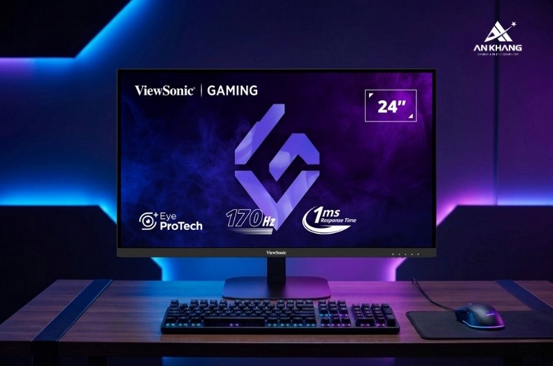 Màn hình gaming ViewSonic VX2457A-HD-PRO nâng tầm trải nghiệm làm việc và giải trí