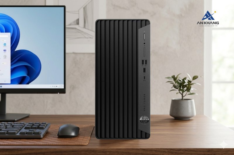 Máy tính để bàn HP Pro Tower 400 G9 B6RW3AT là desktop doanh nghiệp bền bỉ, vận hành êm ái, nâng cấp dễ dàng