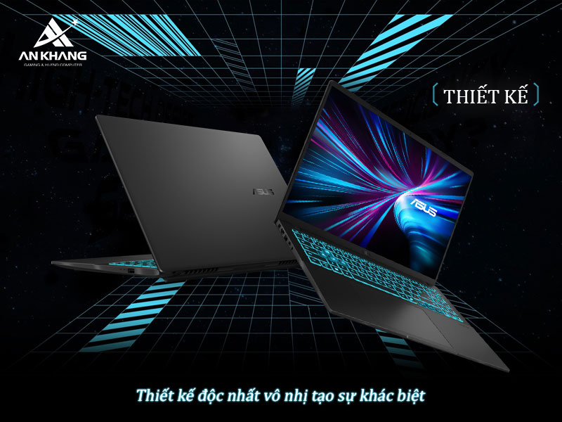 Thiết kế gọn gàng, độc nhất tạo sự khác biệt của ASUS Gaming V16