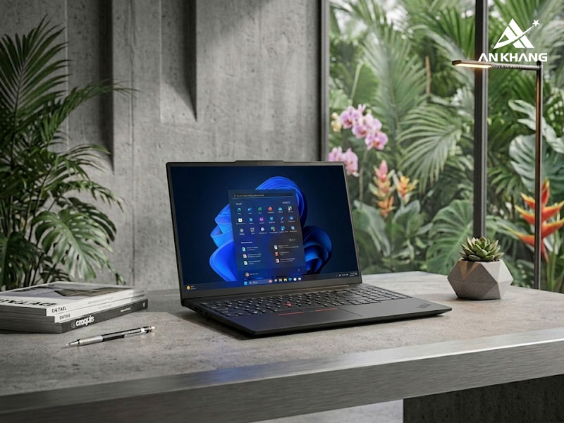 Laptop Lenovo ThinkPad E16 Gen 3 mang thiết kế tối giản, bền bỉ