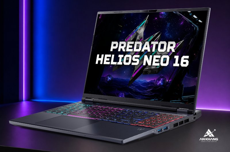 Laptop gaming Acer Predator Helios Neo 16 PHN16-I31-74MN NH.U4SSV.002 với khả năng nâng cấp khủng