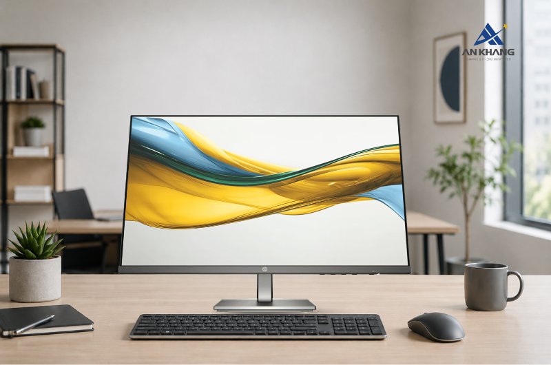 Màn hình HP S5 524da B11W5AT 23.8inch hiển thị chất lượng, đáp ứng tốt nhu cầu sử dụng hàng ngày
