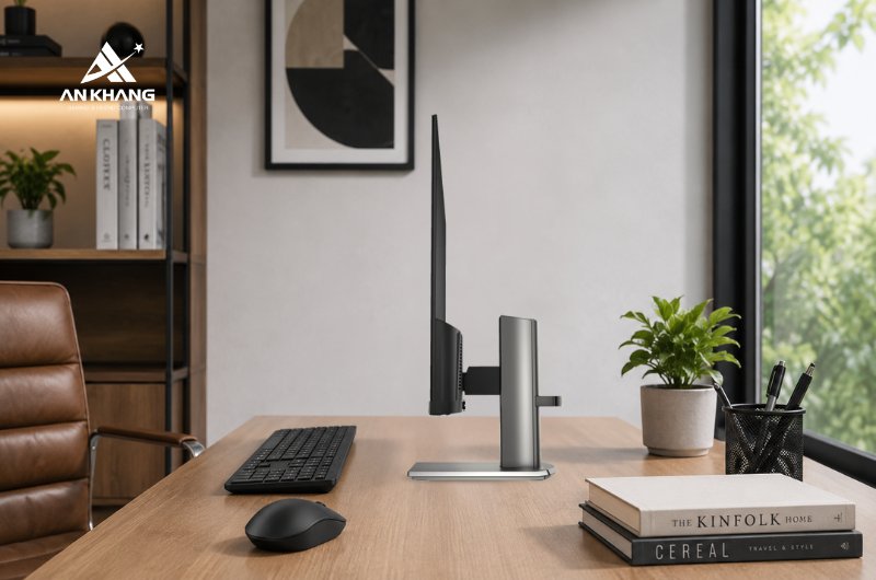 Màn hình HP S5 524da B11W5AT sở hữu thiết kế công thái học điều chỉnh linh hoạt