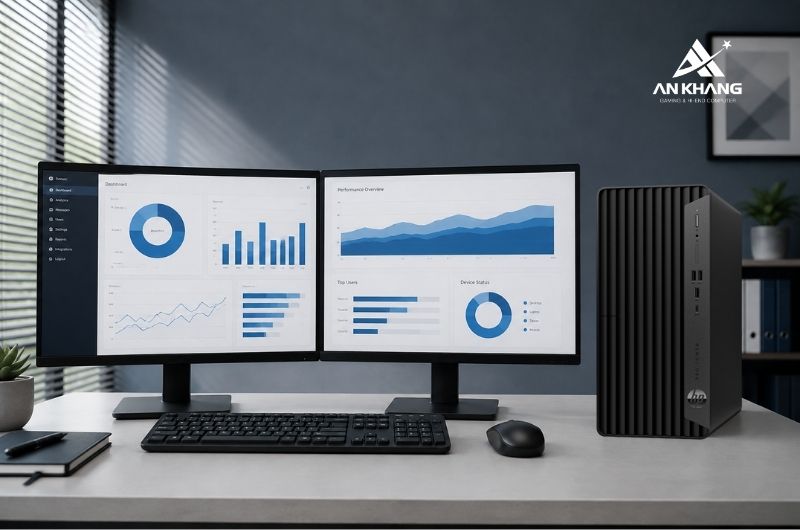 Máy tính để bàn HP Pro Tower 400 G9 BG8Q1AT có khả năng xuất đa màn hình ấn tượng