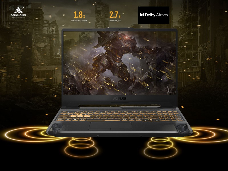 Asus TUF Gaming F15 FX507VV-LP181W mang đến âm thanh cực đã tai