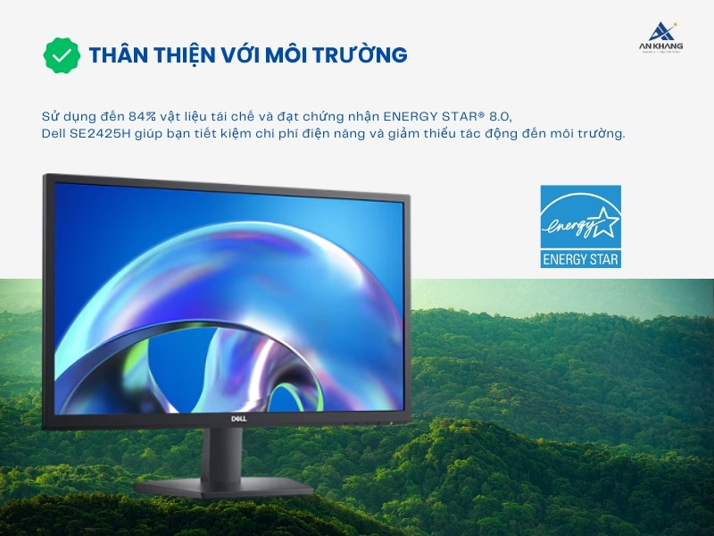 Màn hình Dell SE2425H thân thiện với môi trường