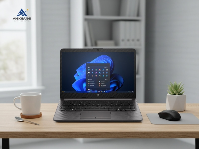 Laptop HP 240R G9 AX3C6AT là laptop mỏng nhẹ, ổn định trong tầm giá phổ thông
