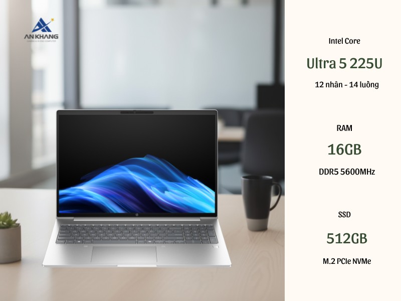 Laptop HP Probook 4 G1i 16 BQ5D4PT với hiệu năng AI thế hệ mới mạnh mẽ