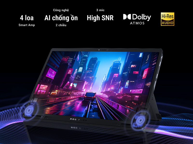 Chất lượng âm thanh cực đỉnh cùng ASUS ROG Flow Z13 GZ302EA-RU145WS