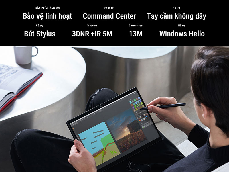 Laptop ASUS ROG Flow Z13 trang bị bàn phím tối ưu cho trải nghiệp sử dụng hàng ngày