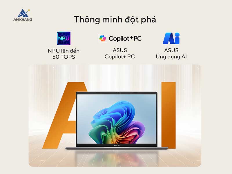 Laptop ASUS Vivobook S14 M3407KA-SF032WS cho trải nghiệm AI th&ocirc;ng minh đột ph&aacute;