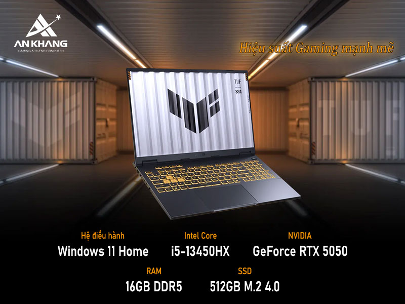 ASUS TUF Gaming F16 FX608JH-QT127W l&agrave; chiếc laptop gaming AI thế hệ mới với hiệu năng mạnh mẽ