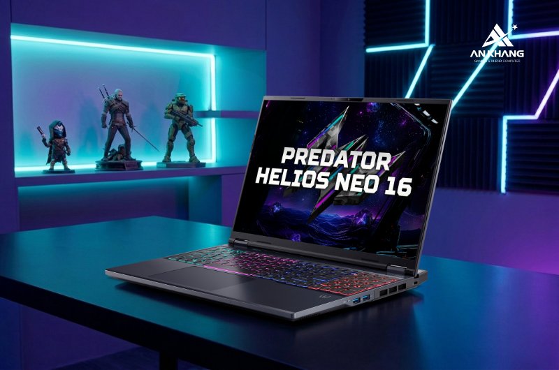 Laptop gaming Acer Predator Helios Neo 16 PHN16-I31-72XE NH.U4RSV.001 trang bị card đồ họa NVIDIA GeForce RTX 5060 với 572 AI TOPs