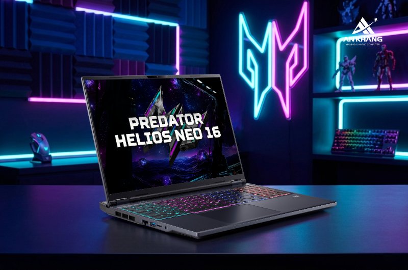 Laptop gaming Acer Predator Helios Neo 16 PHN16-I31-72XE NH.U4RSV.001 cân mọi tựa game nặng đô, xử lý đa nhiệm cực mượt mà