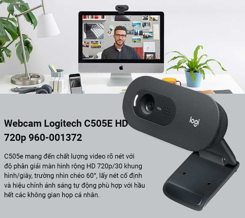 960-001372 - Logitech C505e Webcam 960-001372 