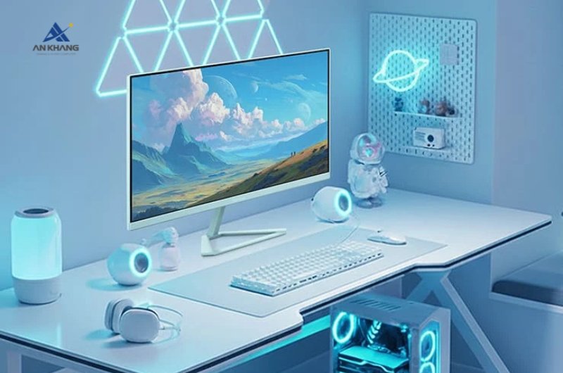 Màn hình gaming ViewSonic VX24G30-BL nổi bật với tông màu xanh cá tính
