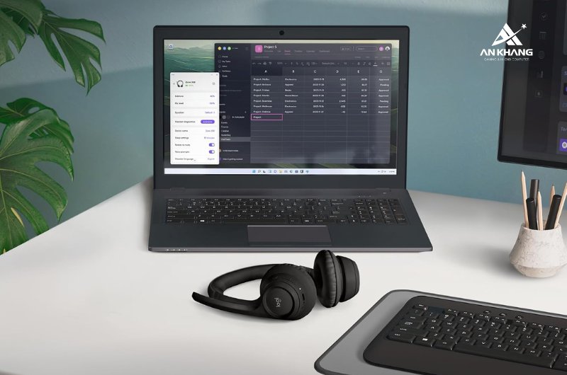 Tai nghe không dây Logitech Zone 300 Bluetooth màu đen (Graphite) cho khả năng cá nhân hóa sâu với phần mềm Logi Tune