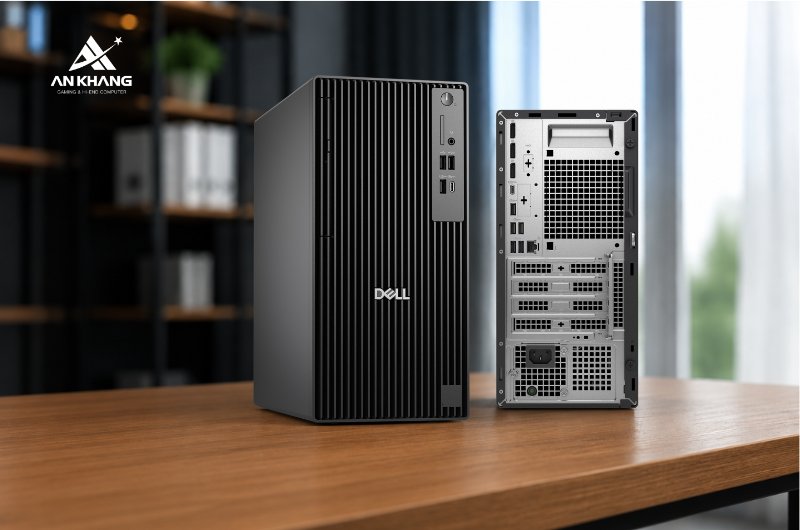 Máy tính để bàn Dell Pro Tower Plus QBT1250 42PROU7QBT1250 trang bị hệ thống kết nối phong phú, tương thích nhiều thiết bị