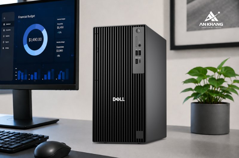 Máy tính để bàn Dell Pro Tower Plus QBT1250 42PROU7QBT1250 dễ dàng mở rộng bộ nhớ và lưu trữ