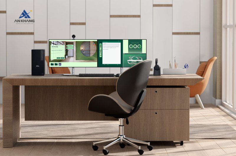 Máy tính để bàn Dell Pro Tower Plus QBT1250 42PROU7QBT1250 thiết kế Tower rộng rãi cùng các khe nâng cấp tiện dụng