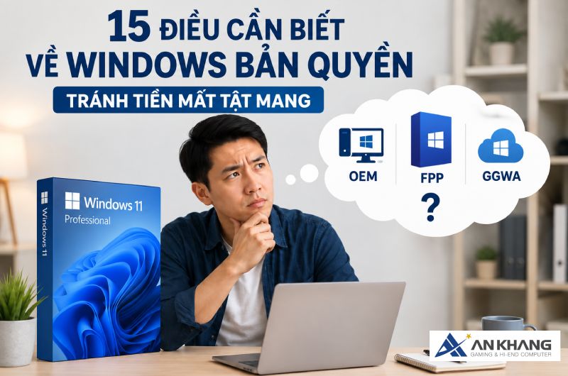 15 điều cần biết về windows bản quyền tránh tiền mất tật mang