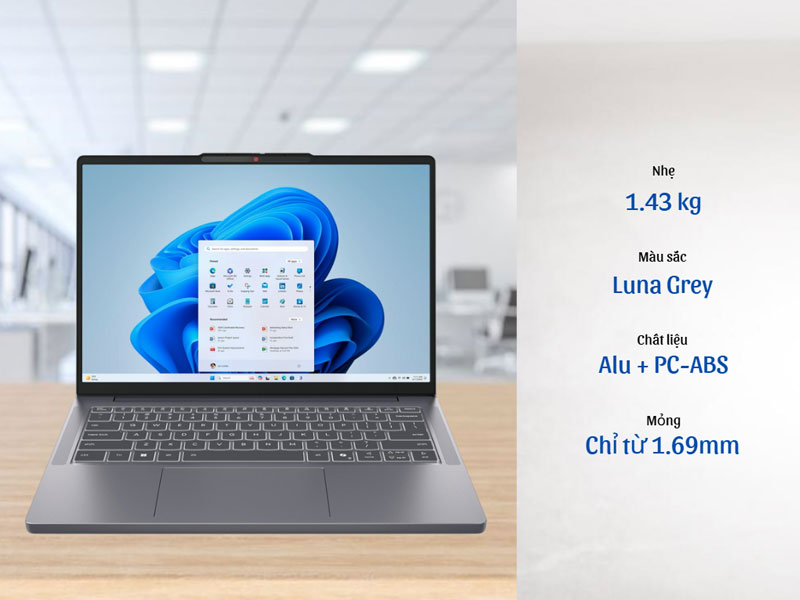 Lenovo IdeaPad Slim 3 14IRH10 83K00008VN là chiếc laptop văn phòng gọn nhẹ, bền bỉ