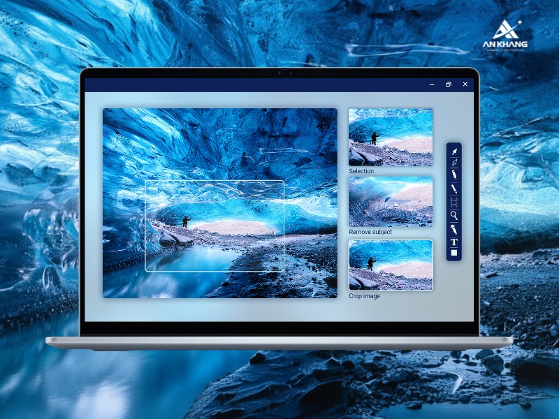 Laptop Dell 16 Plus DB16250 X65NW7 với m&agrave;n h&igrave;nh QHD+ 16:10 sắc n&eacute;t, rộng r&atilde;i