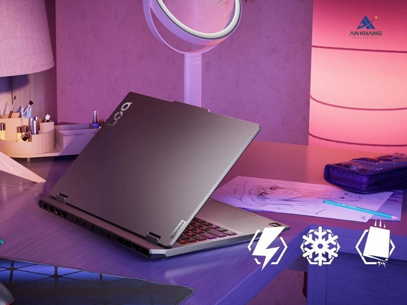 Laptop Lenovo LOQ 15AHP10 83JG0047VN thiết kế tối giản, bàn phím RGB rực rỡ