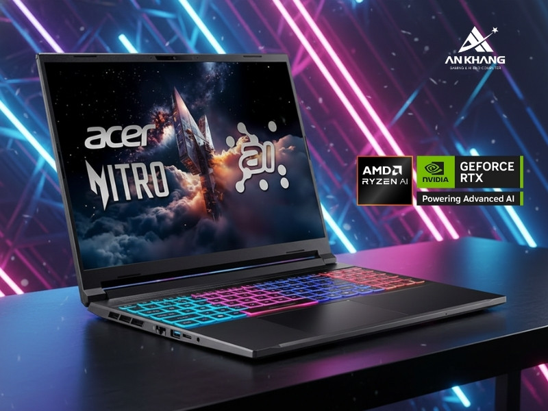 Laptop Acer Gaming Nitro V 16S AI ProPanel ANV16S-61-R9ZV NH.QXPSV.002 cấu h&igrave;nh mạnh mẽ cho mọi t&aacute;c vụ