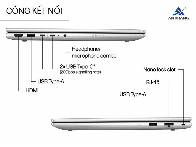 Sự kết hợp giữa pin bền bỉ, sạc nhanh và kết nối đầy đủ giúp HP Probook 4 G1i 14 BQ5C7PT trở thành công cụ làm việc linh hoạt, đáp ứng tốt nhu cầu sử dụng mọi lúc, mọi nơi