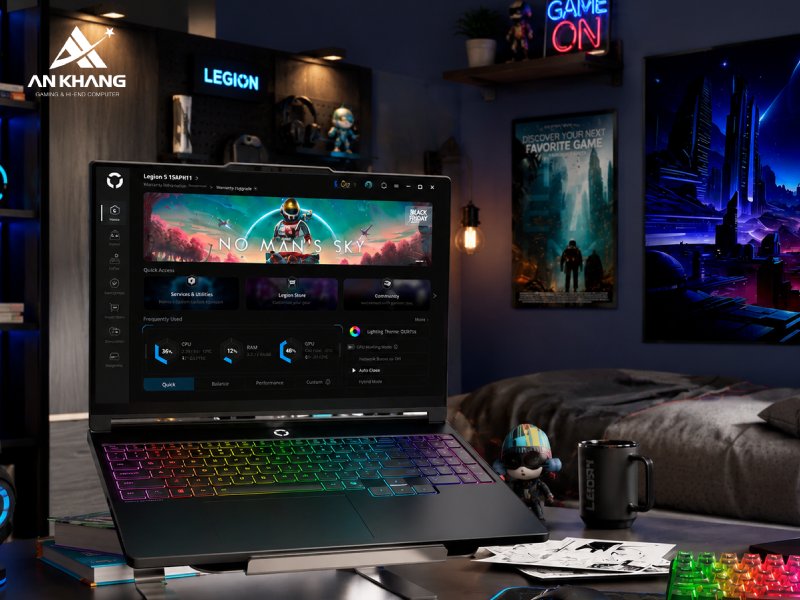 Màn hình 15.3 inch OLED 165Hz chuẩn màu chuyên nghiệp cho gaming và sáng tạo trên Legion 5 15IPH11 83RW0023VN