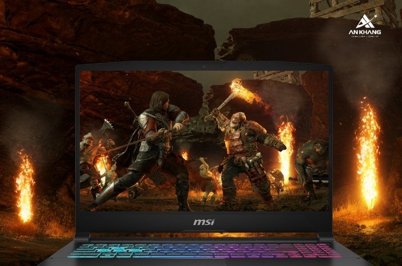MSI Katana 15 HX B14WEK-286VN hiển thị sắc nét, màu sắc chuẩn xác