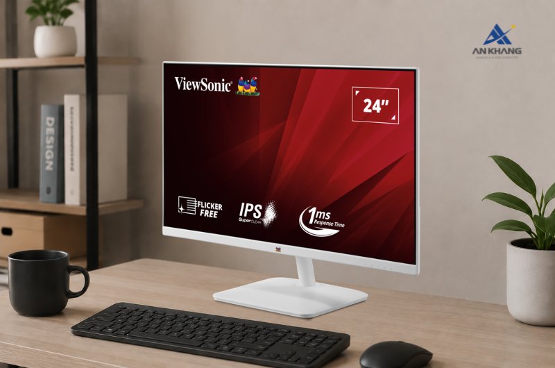 Màn hình ViewSonic VA2432-H-W trang bị các công nghệ bảo vệ mắt hiện đại